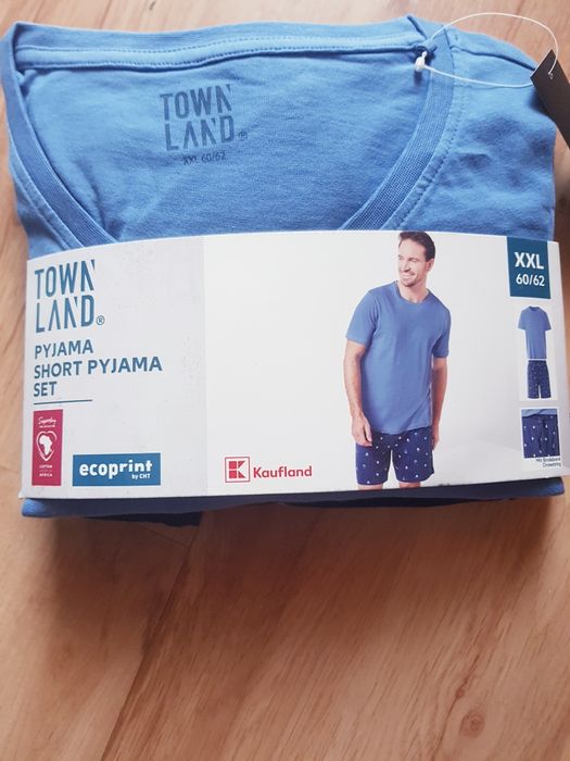Nowa bawełniana piżama męska marki Town Land rozmiar 2XL. 100% bawełna