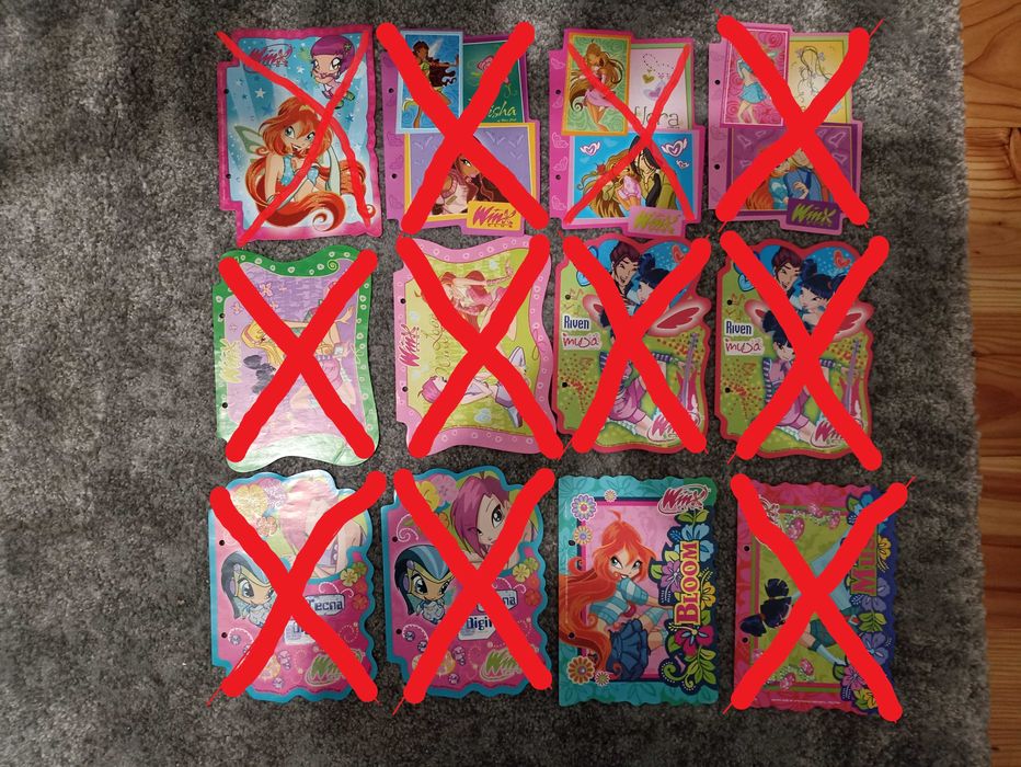 7. Karteczki Winx A5