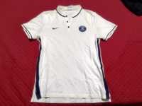 PSG – Polo Oficial Nike – Autêntico, Azul e Branco (em Bom Estado)