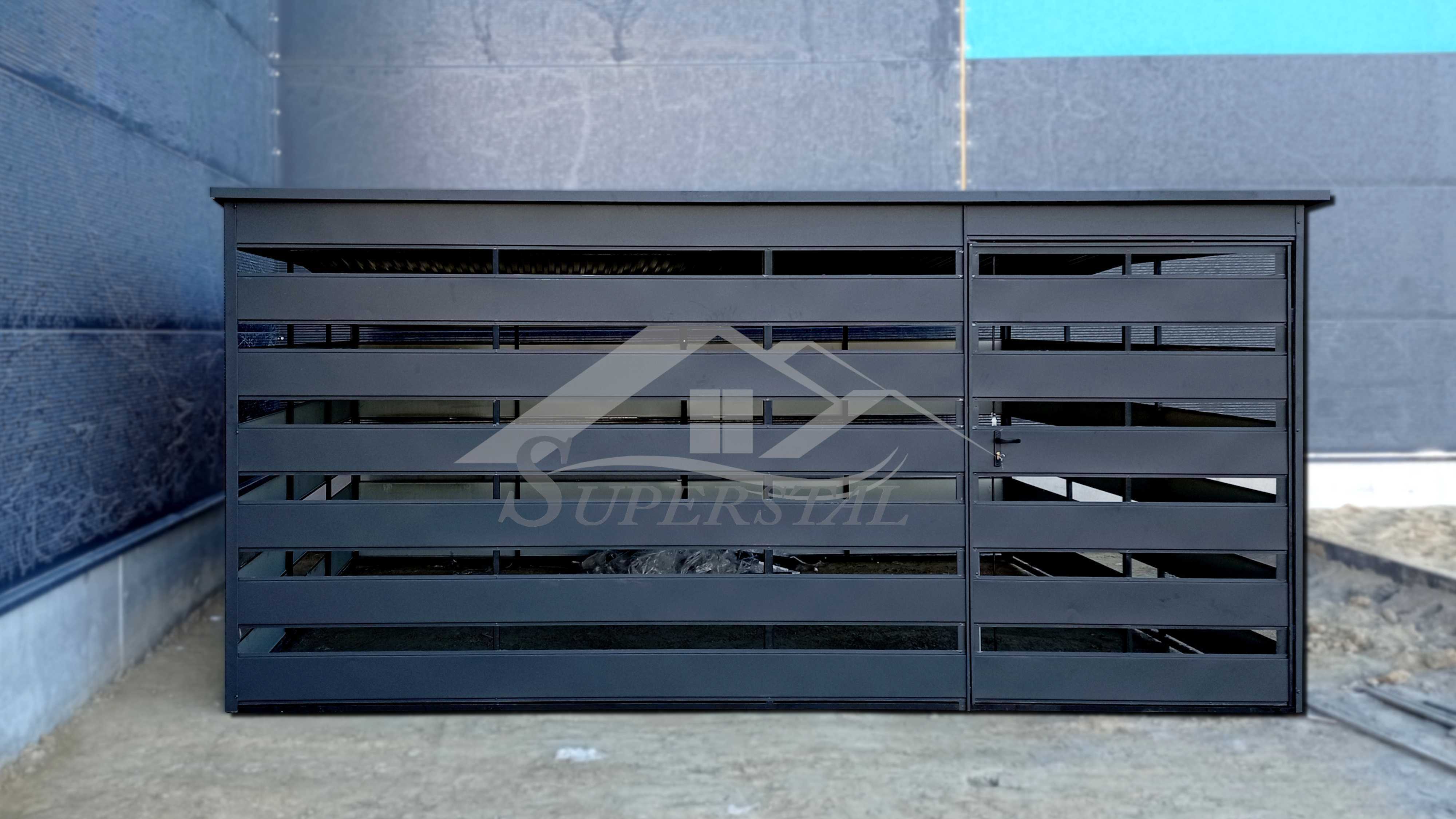 Wiata Śmietnikowa na wymiar, segregator, wiata 2x2 2x3 3x2 3x3 3x4 3x5