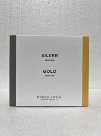 ZARA SILVER & GOLD 2 x 30 ML perfumy męskie Fabrycznie NOWE