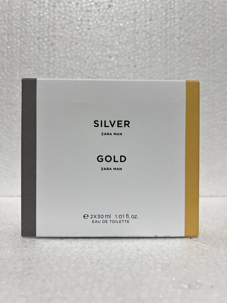 ZARA SILVER & GOLD 2 x 30 ML perfumy męskie Fabrycznie NOWE