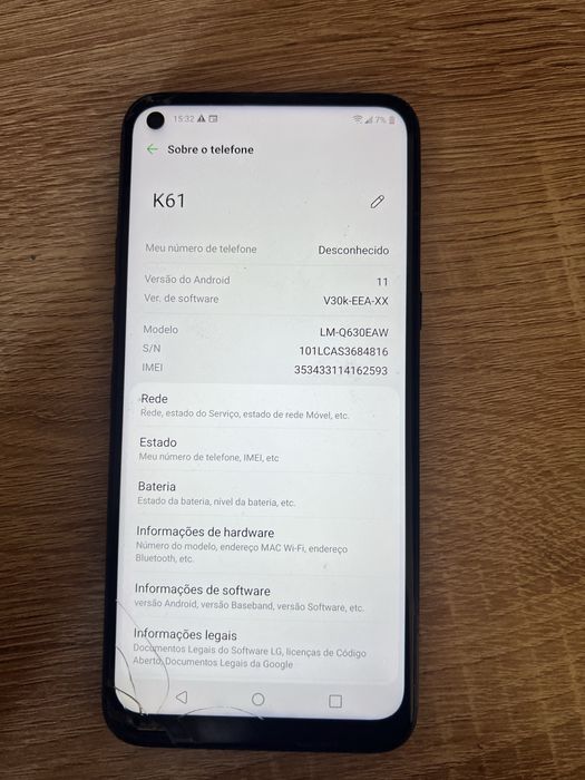 Telemovel LG K61