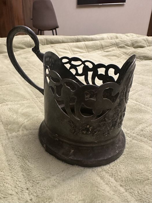 Подстаканник с изображением Богдана Хмельницкого