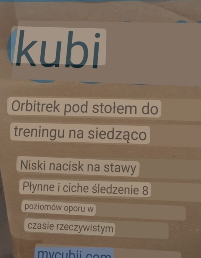 Orbitrek pod stół do treningu na siedząco