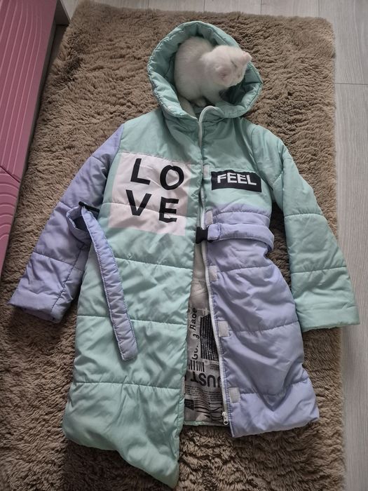 Куртка зимова для дівчинки 152 кутрочка зима
