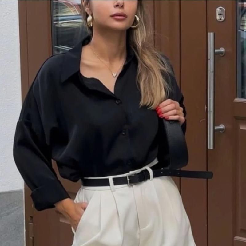 Рубашка Zara атласная!