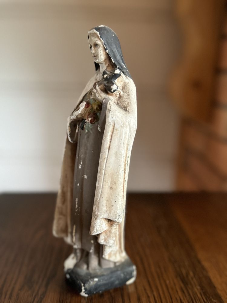 ŚWIĘTA TERESA, figurka, dewocjonalia, starocie, antyki, vintage