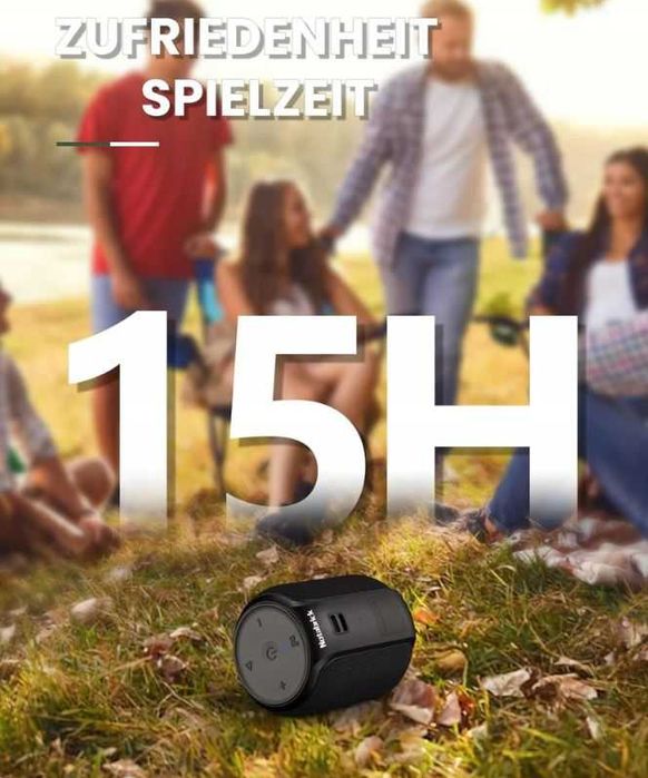 NOTABRICK Głośnik Bluetooth bezprzewodowy mały wodoszczelny 15h