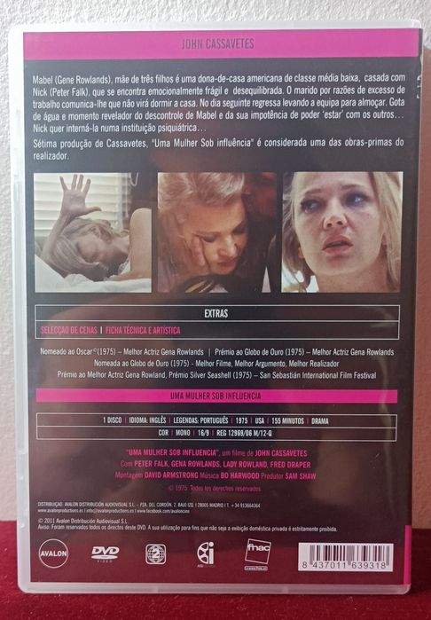 "Uma Mulher Sob Influência" de John Cassavetes RARO