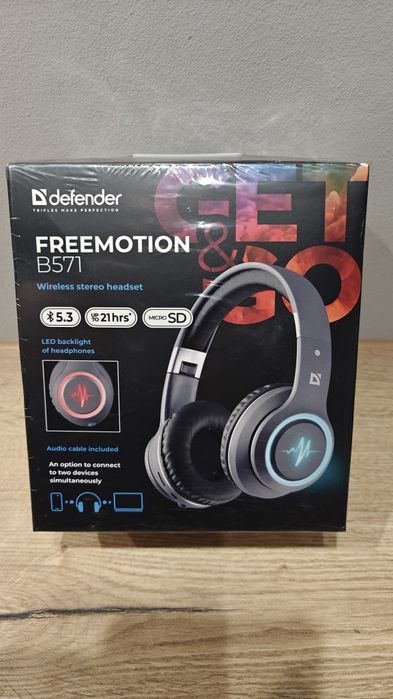 Słuchawki Bezprzewodowe Bluetooth z Mikrofonem MP3 Podświetlenie LED