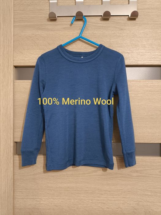 Reflex 98/104, Koszulka bluzka wełniana termiczna, Wool Wełna