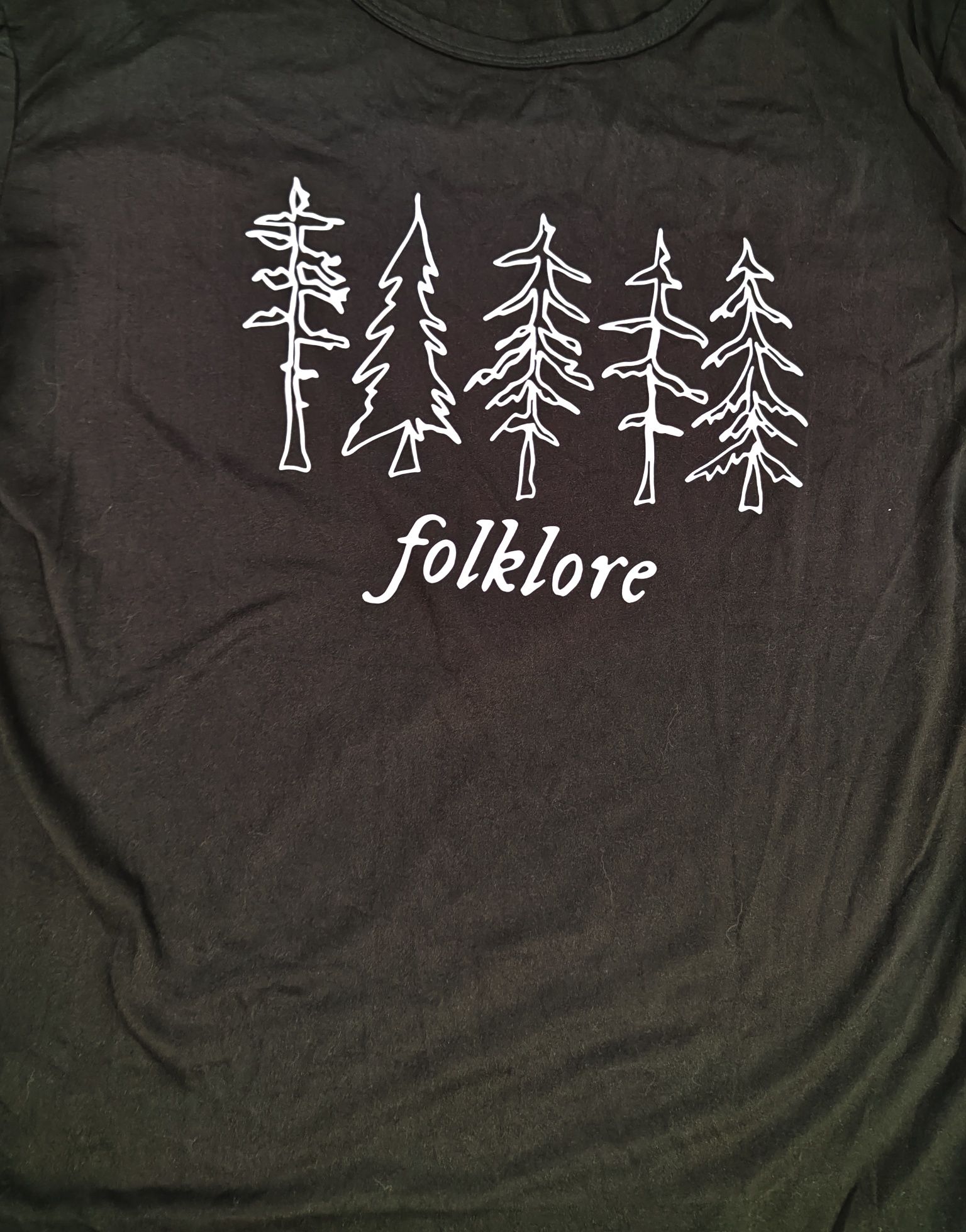 Tshirt czarny folklore Taylor Swift koszulka