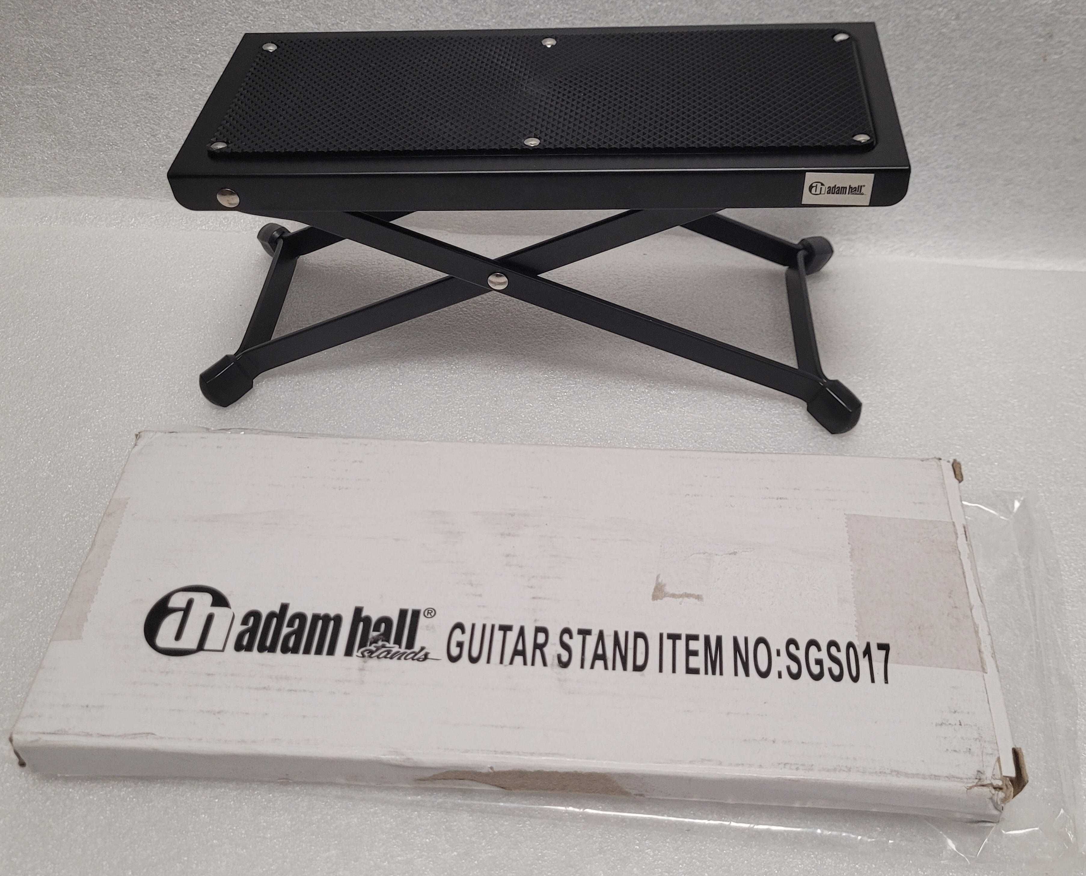 Podnóżek Podpórka dla gitarzysty składany metalowy Adam Hall Pudełko