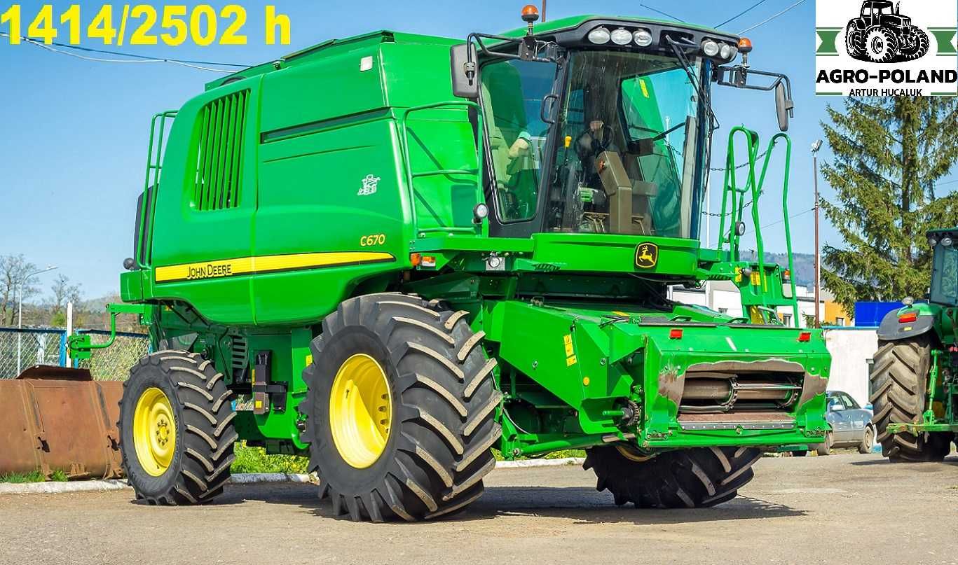 Комбайн JOHN DEERE C 670 - 2010 год - 1414 м/ч - 7,6 M