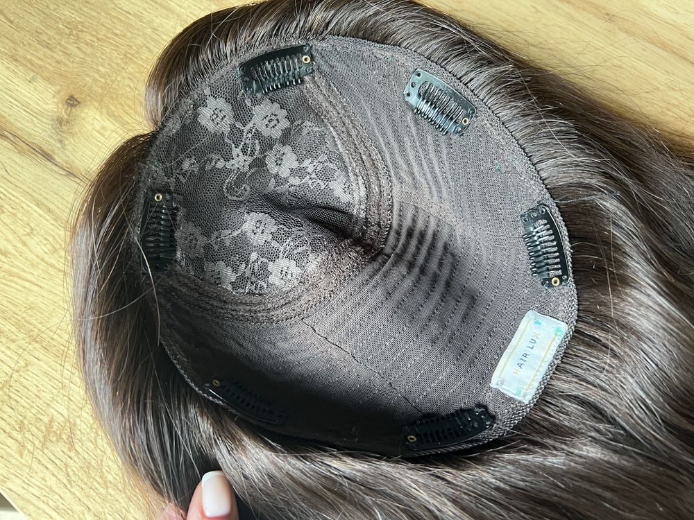 Topper Hairlux w swietnym stanie ombre 45cm wlos naturalny europejski
