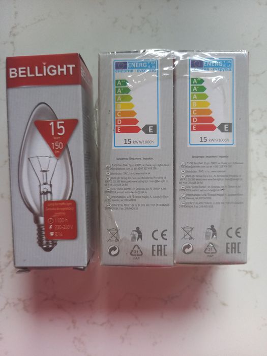 Żarówka 15 w, 230V, e14