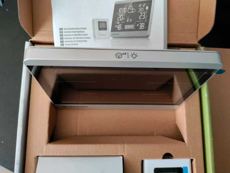 Stacja pogody,zegar,alarm Bresser