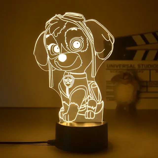 Щенячий патруль НІЧНИК Гонщик Маршал Патруль дитячі іграшки Ночник