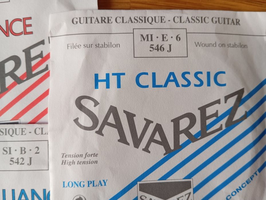 Cordas de nylon para guitarra clássica