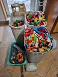 Mix klocków lego duplo plus stolik oryginalny vintage