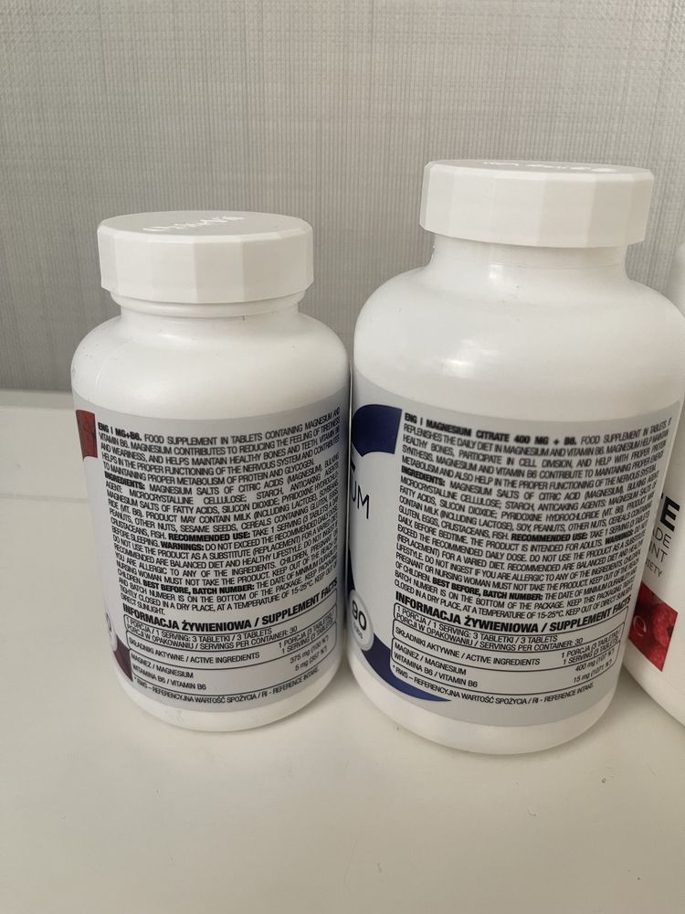 Магний OstroVit  Magnesium Mg + B6 90т, цитрат, 21st, Doctor's Best