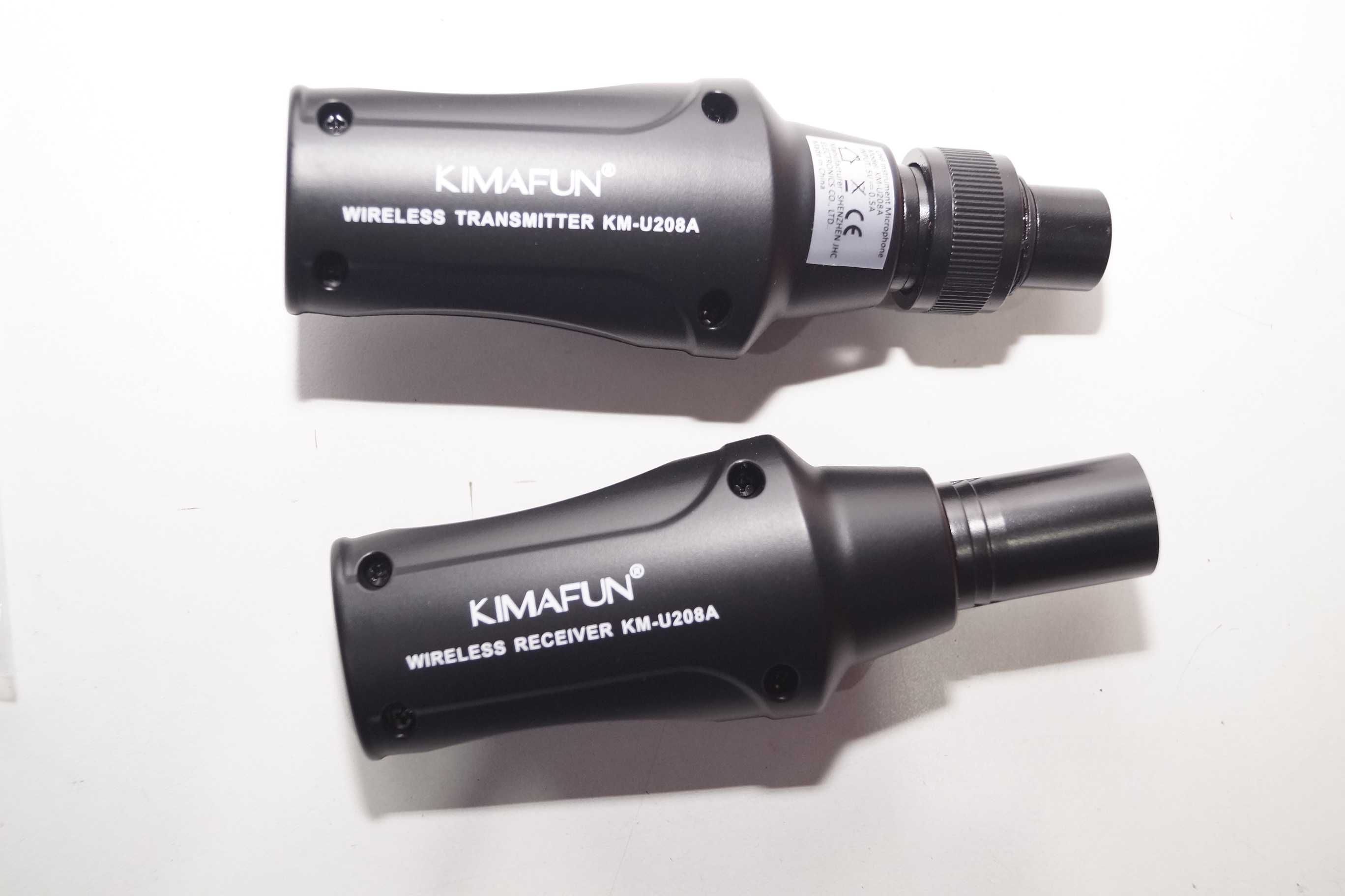System mikrofonów bezprzewodowych UHF KIMAFUN Adapter mikrofonowy