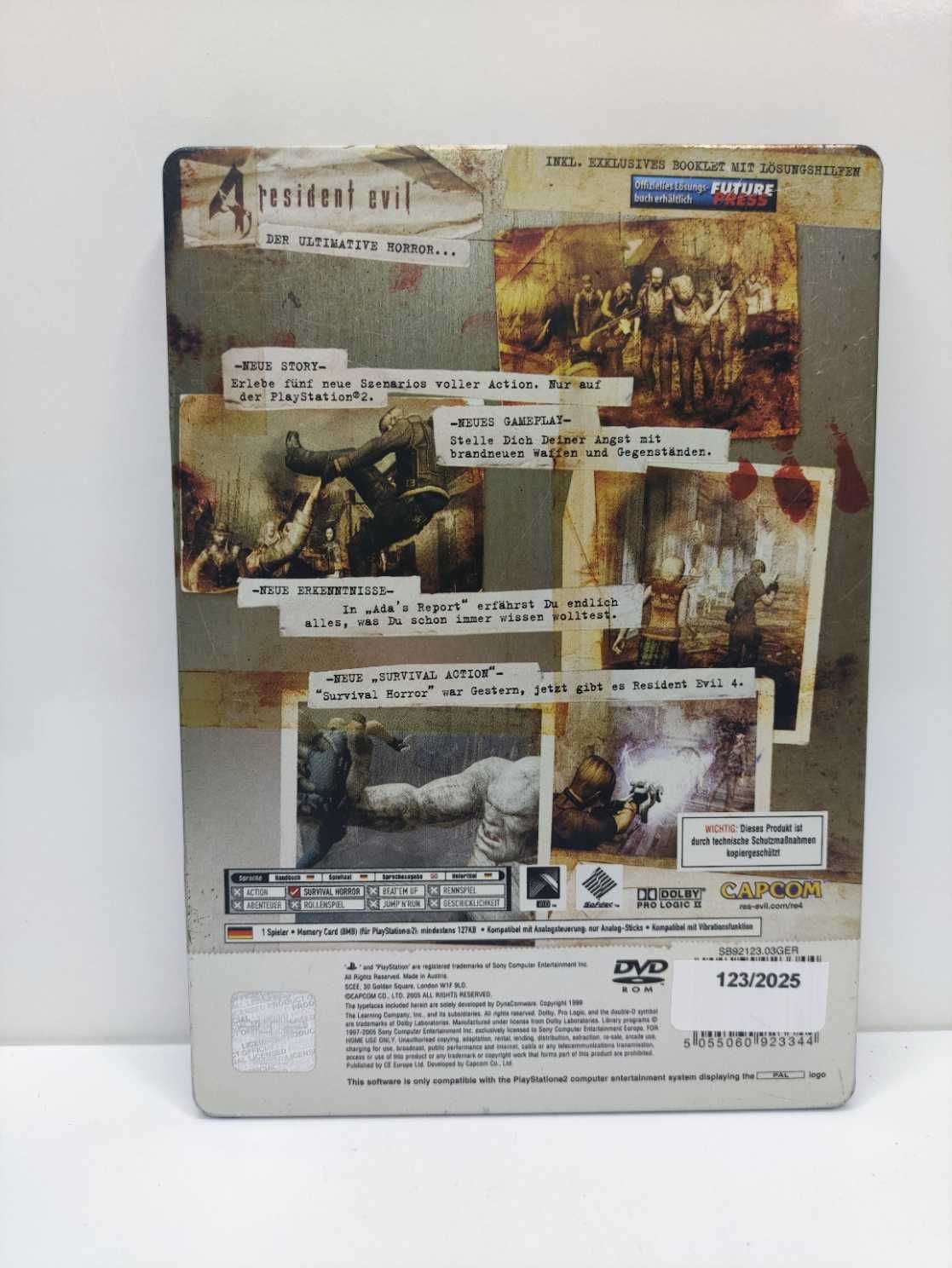 Resident Evil 4 STEELBOOK Sony PlayStation 2 PS2