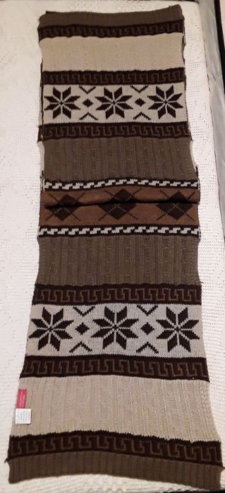 Cachecol grande em malha, unissexo, novo sem etiqueta