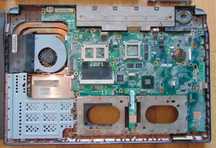 Остатки ноутбука Asus N73 (разборка)