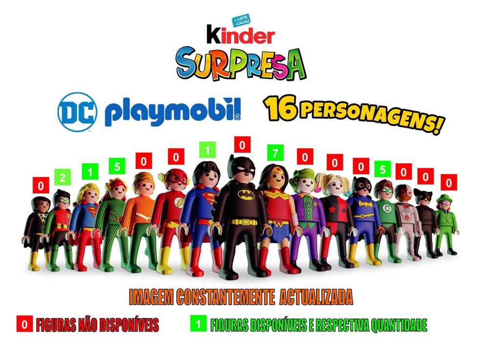 Kinder ovo Playmobil DC e Maxi DC