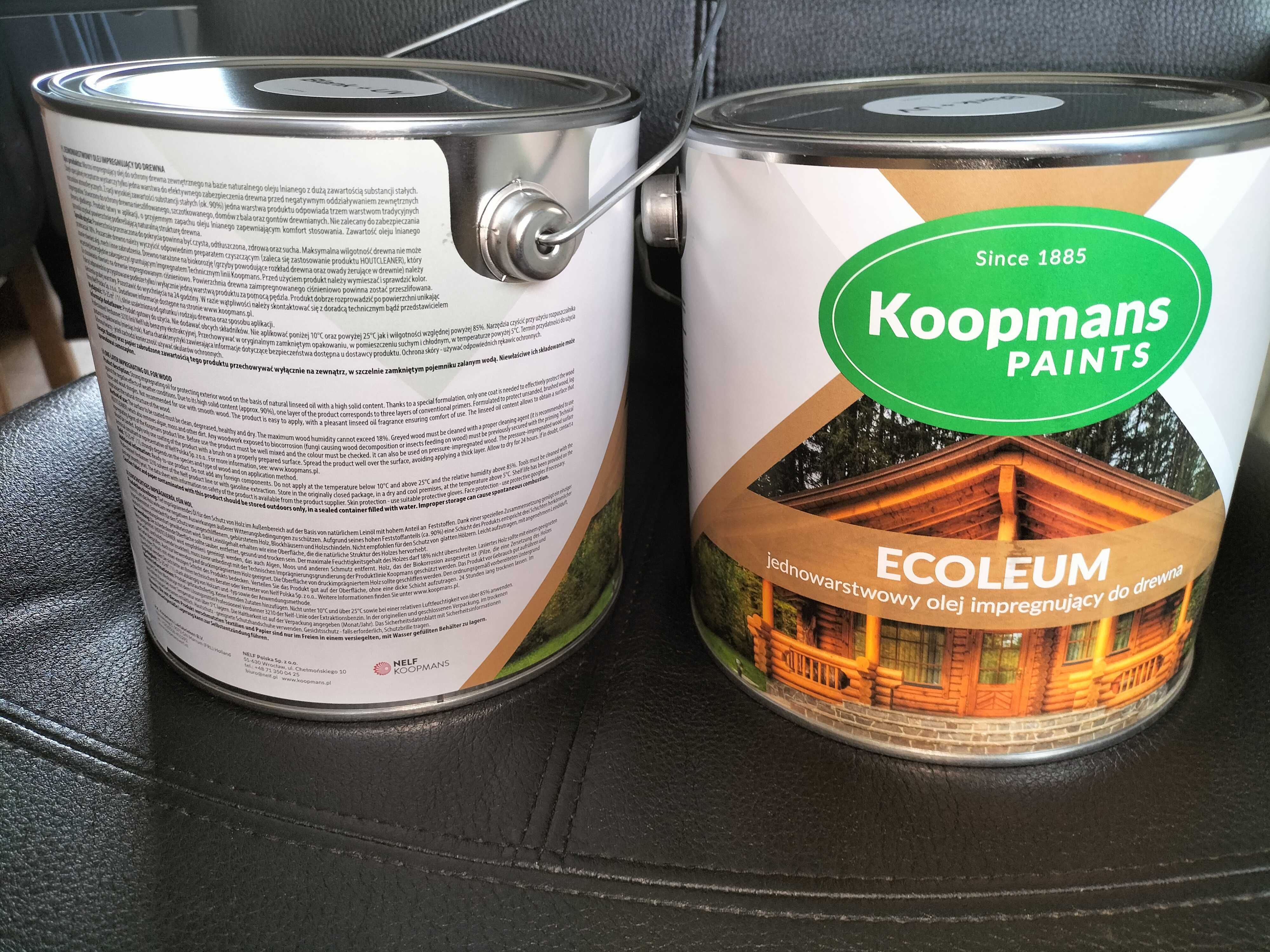 Koopmans Olej Do Drewna Ecoleum 2,5L bezbarwny