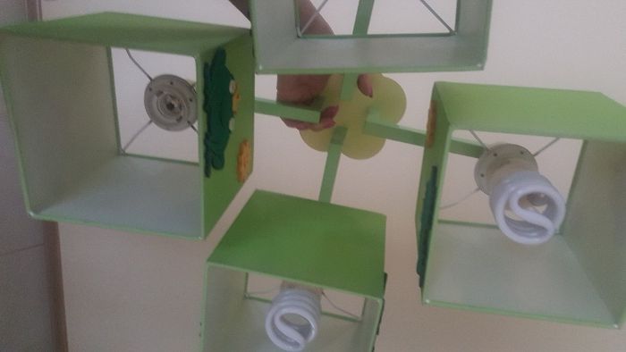 Lampa sufitowa czteropunktowa żabki