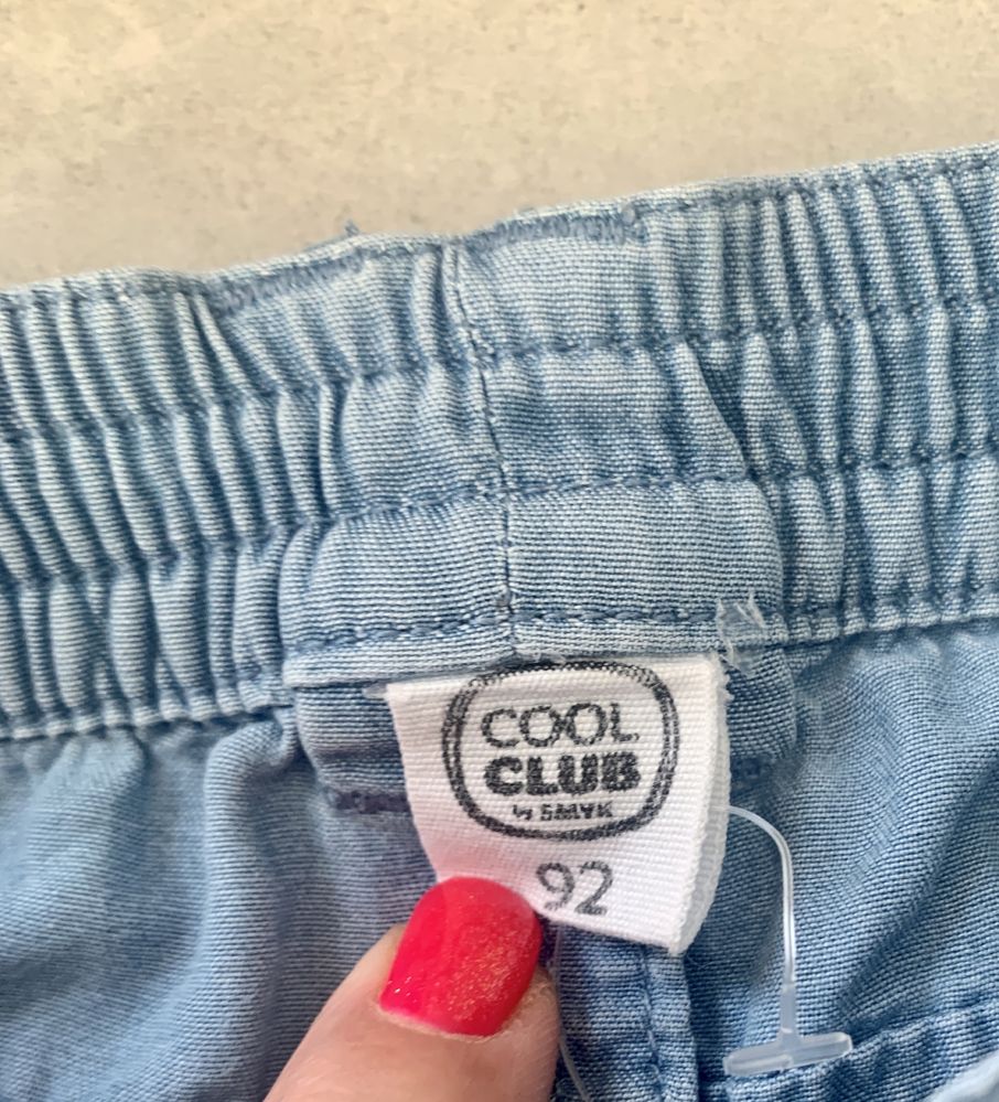 Cool Club Smyk przewiewne jeansy rozm 92 jak nowe