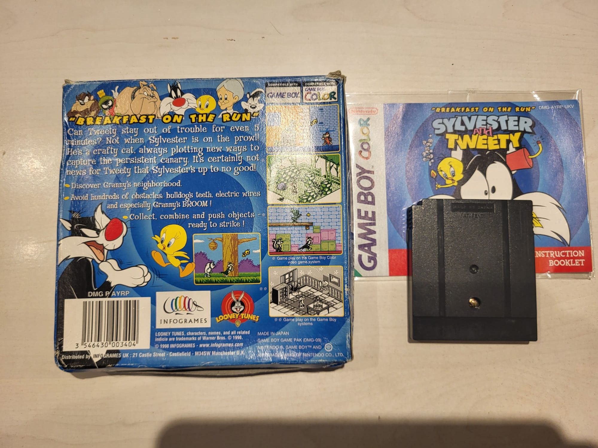 Sylvester and tweety gameboy