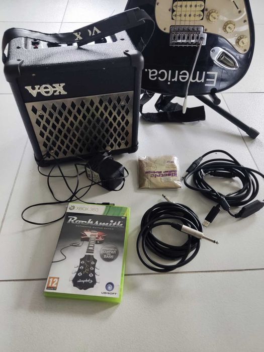 gitara elektryczna  piecyk zestaw do grania xbox