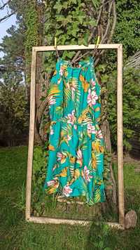 Sukienka tunika tropoko palmy etno orient folk