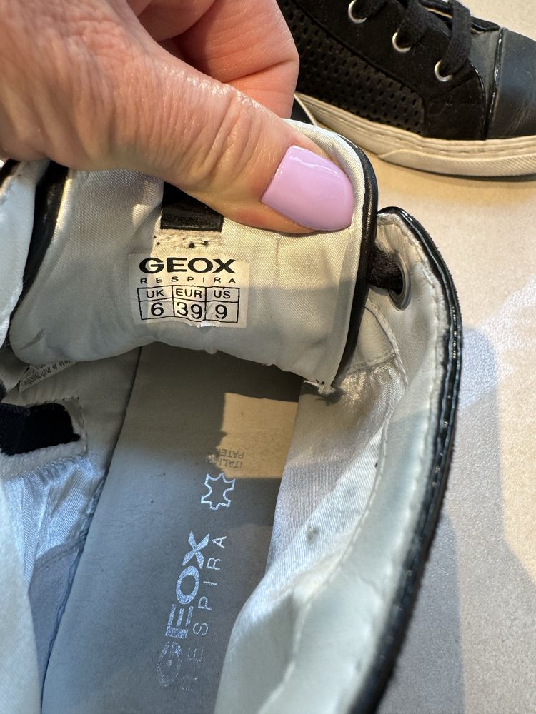 Buty GEOX skórzane 39 adidasy sportowe oddychające sneakersy