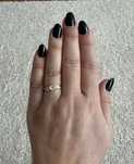Anel Aliança Noivado Ouro Branco 18K Diamantes Topázio Bluebird