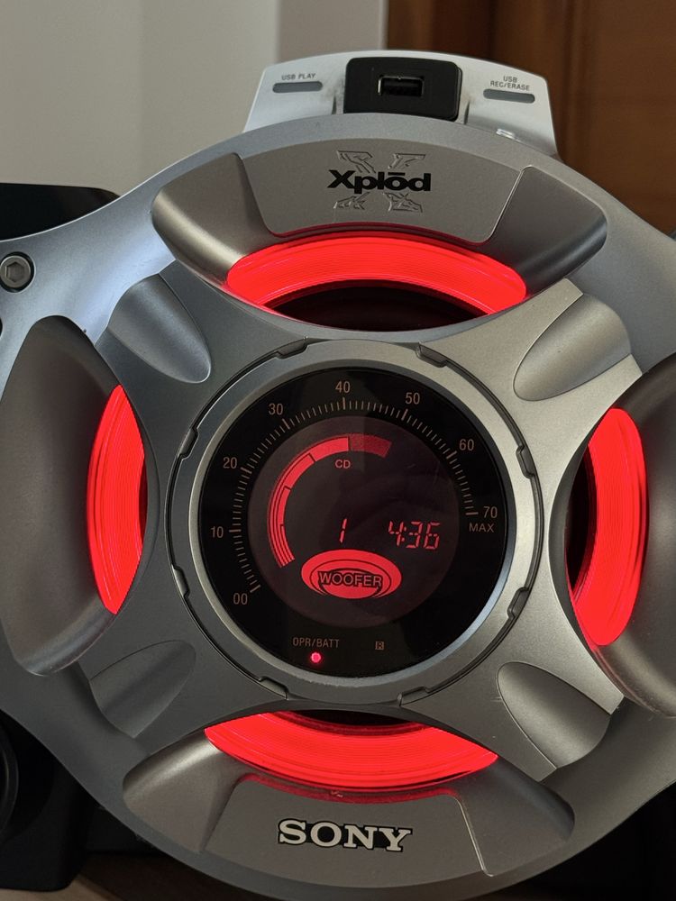 Boombox Sony CFD-RG880CP – CD/USB/KASETY/AUX – 60W