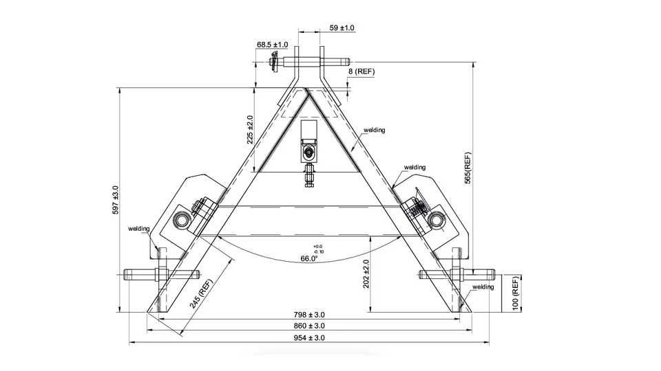 Forquilha nova de fardos grandes para 3 pontos do trator 800 KGS