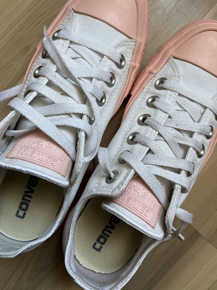 Converse Chuck Taylor All Star II OX biało różowe 37 niskie