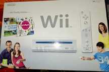 Wii Nintendo com comandos e jogos