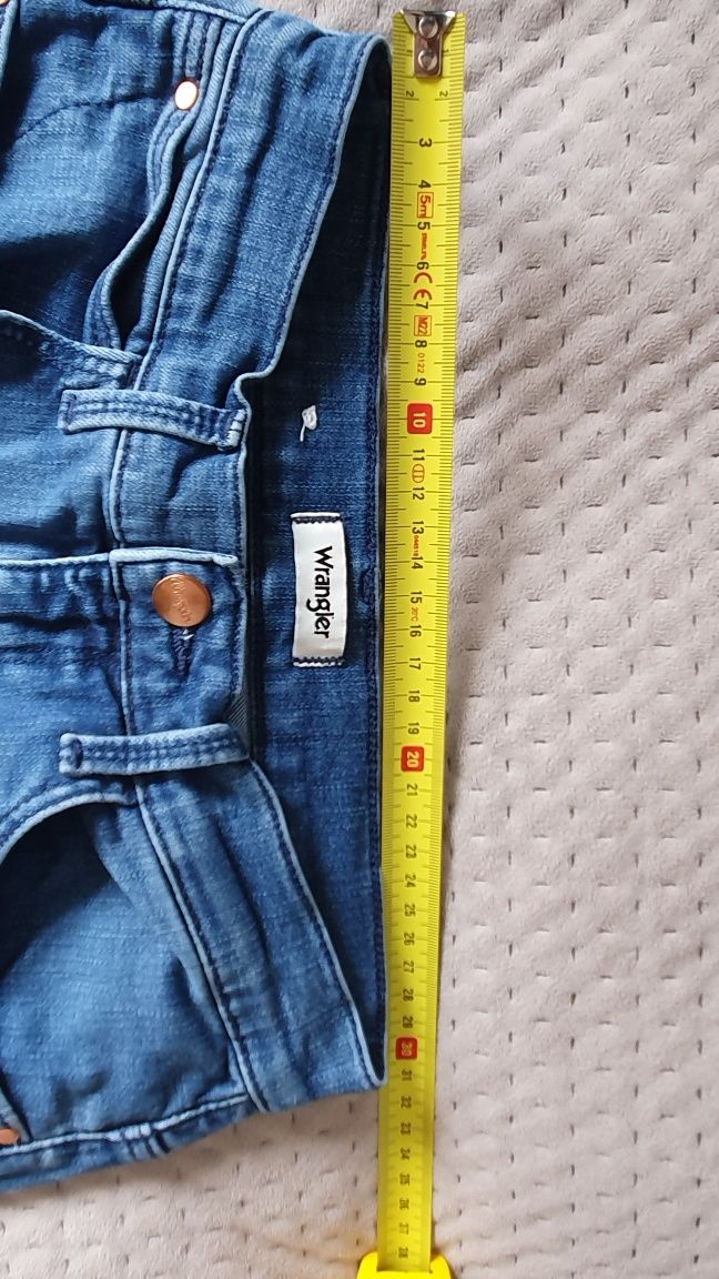 Spodnie jeansy Wrangler High Rise Skinny rozmiar 34/36