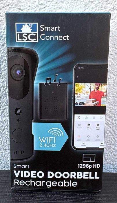 Inteligentny wideodomofon Wi-Fi z dzwonkiem – LSC Smart Connect, NOWY