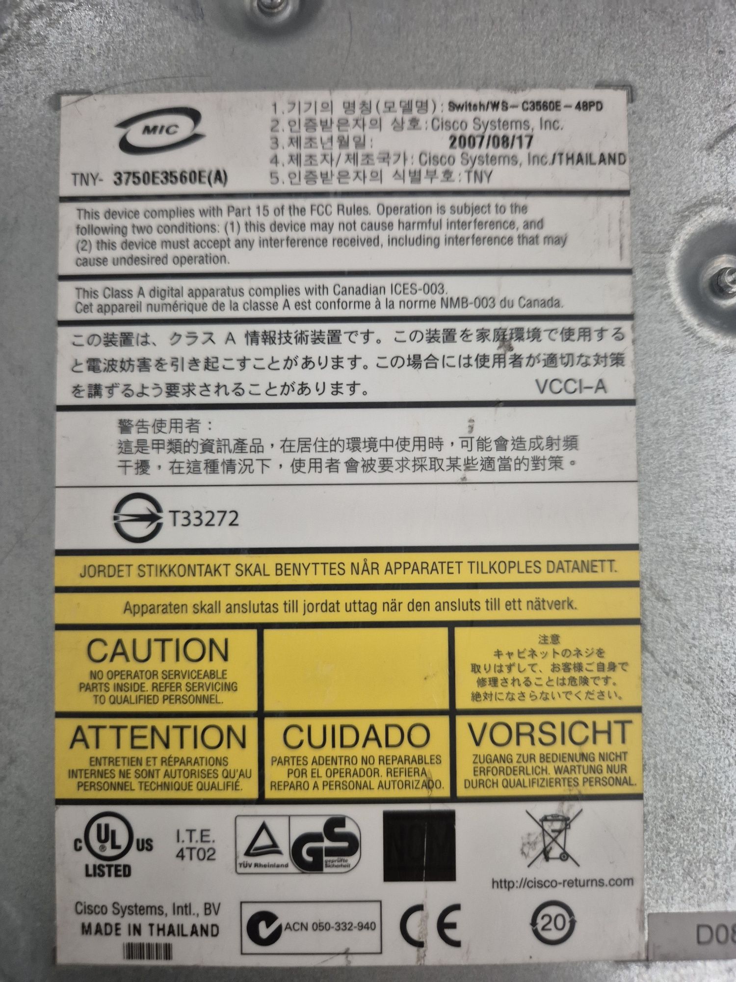 Cisco Catalyst 3650-E 48 POE