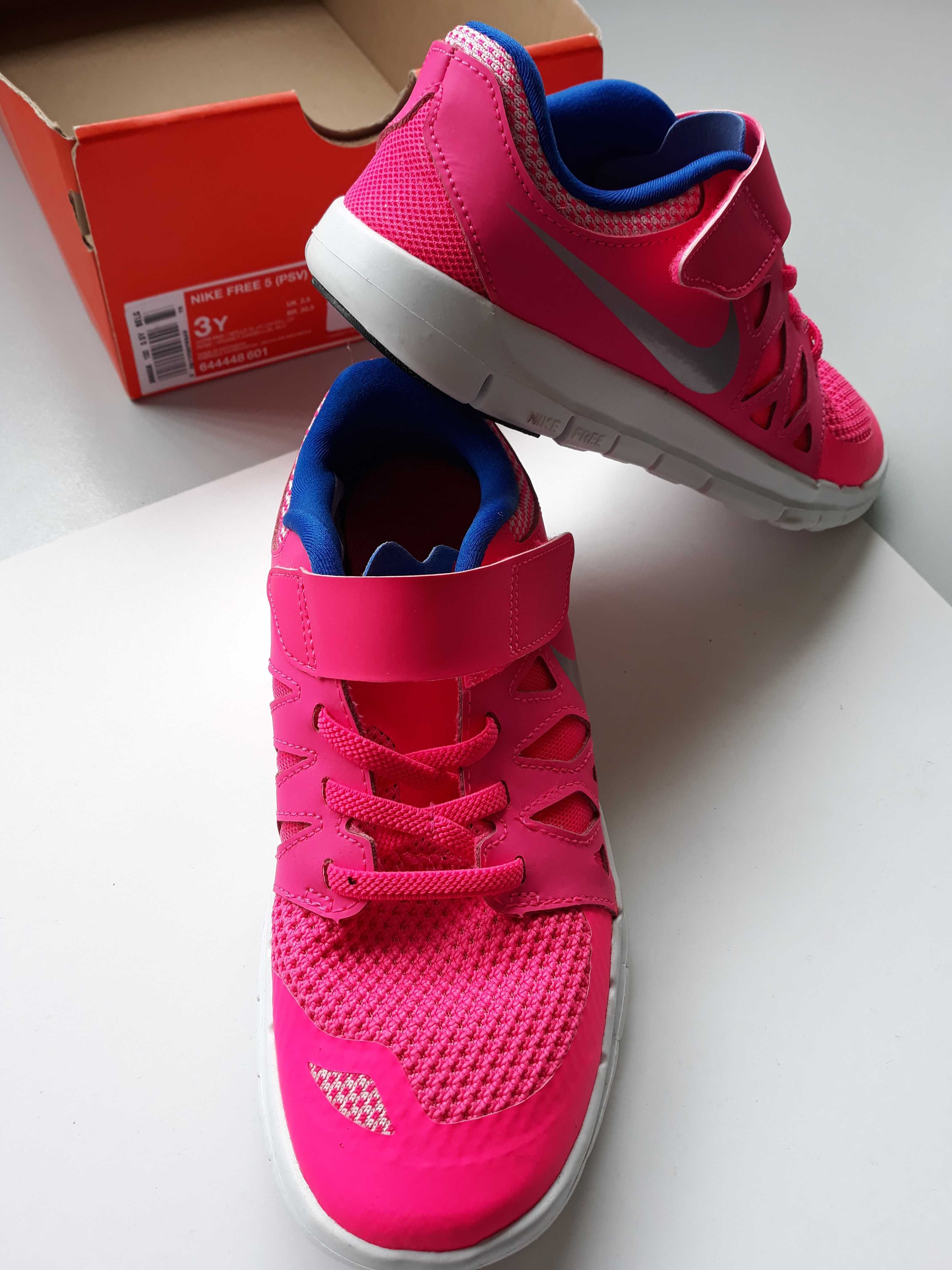 Sapatilha NOVAS NIKE  Free 5 (PSV) 3y Rosa Nº 35