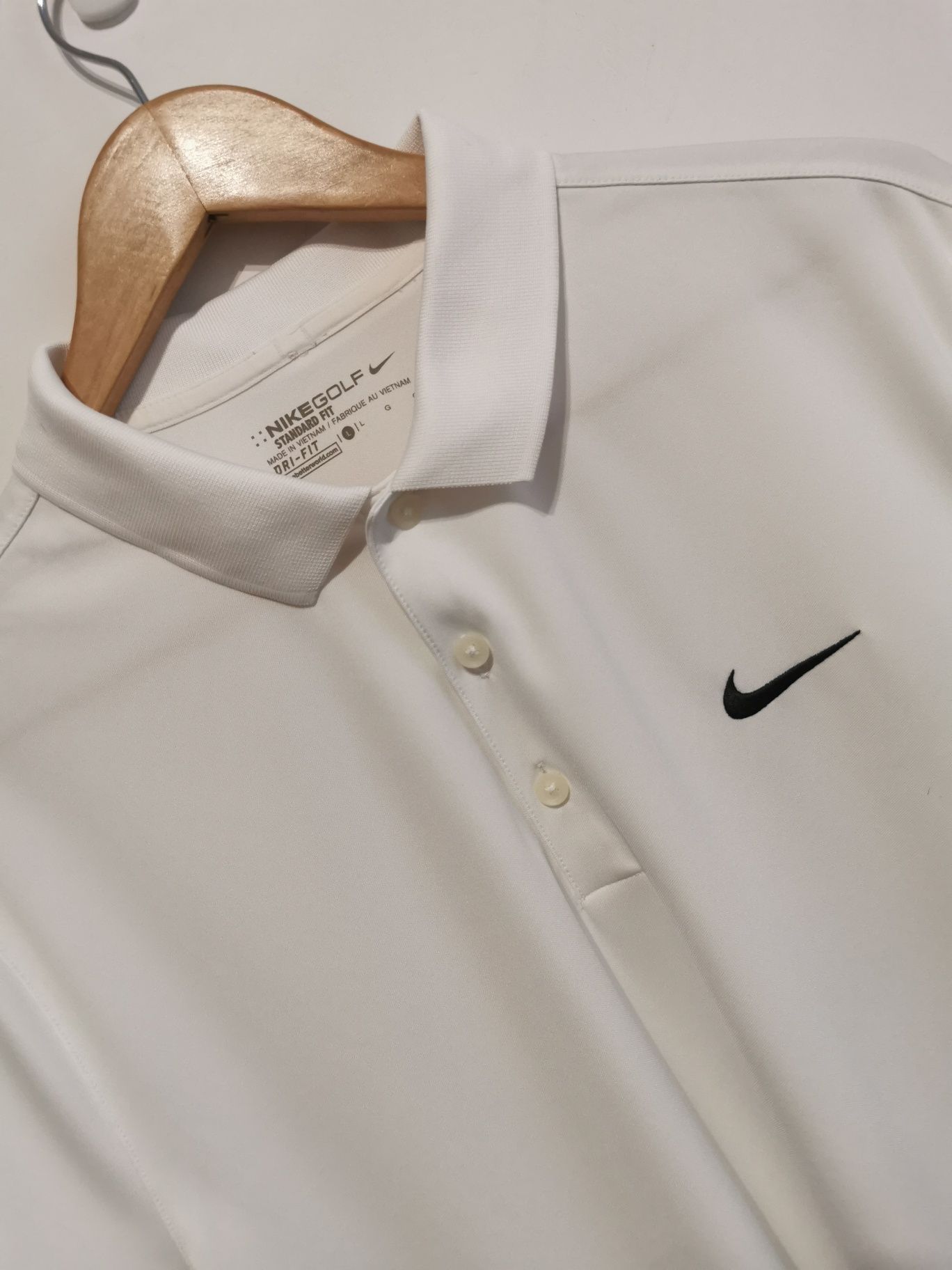 Nike t-shirt polo krótki rękaw męska logowana L