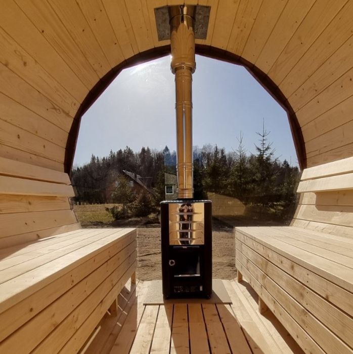 Sauna ogrodowa beczka, kompletna, PROMOCJA / Raty 0%