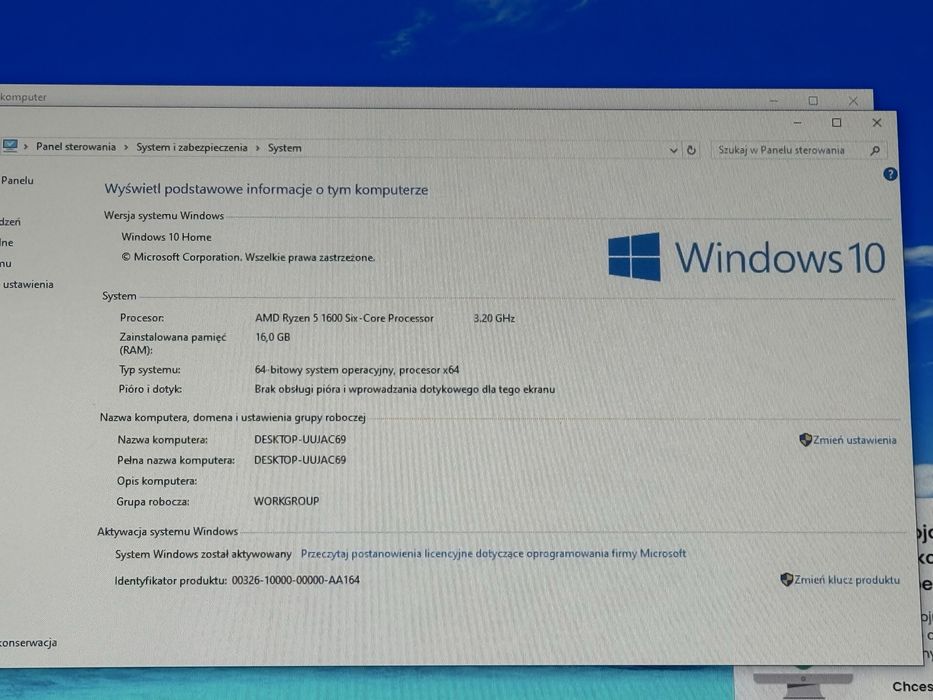 Mocny komputer gamingowy, 16GB, Ryzen 5, 2dyski SSD, RX 570